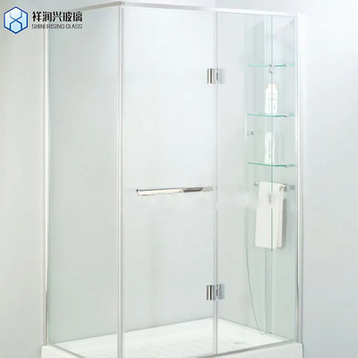 tempered glass satin partition for office bathroomシャワー壁 断熱された/浮遊ガラス