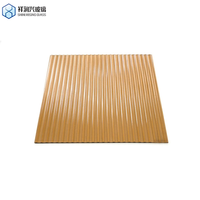 雨/ダイヤモンド/水画 装飾用 化学品 テンパールプレスガラス 青ダオ パターン ブラウン 彫刻ガラス