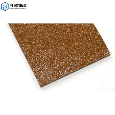 雨/ダイヤモンド/水画 装飾用 化学品 テンパールプレスガラス 青ダオ パターン ブラウン 彫刻ガラス