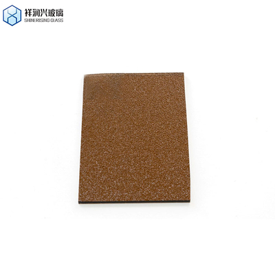 雨/ダイヤモンド/水画 装飾用 化学品 テンパールプレスガラス 青ダオ パターン ブラウン 彫刻ガラス