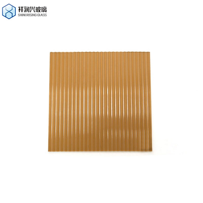 5.5mm 6mm 8mm 10mm 超透明モルーガラス 茶色 模様ガラス 飾り付け用の彫刻ガラス