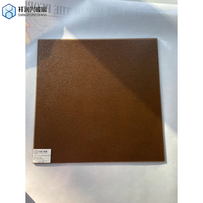 透明浮遊ガラス 4mm ブロンズ ダイヤモンド パターン ガラス SGS 証明書