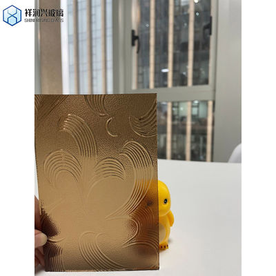 装飾用ガラス GB15763.2-2005規格による酸刻板漆塗紋ガラス