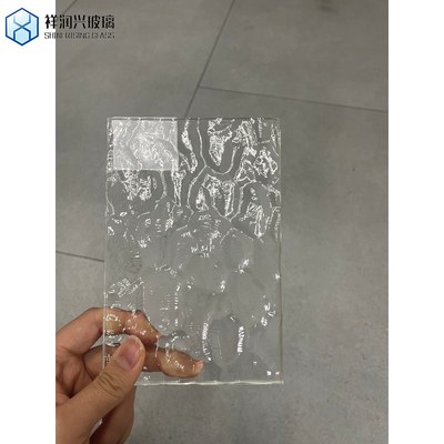 6mm 8mm 10mm 低鉄硬化 丸い溝のリブガラス 隔壁フロートガラス