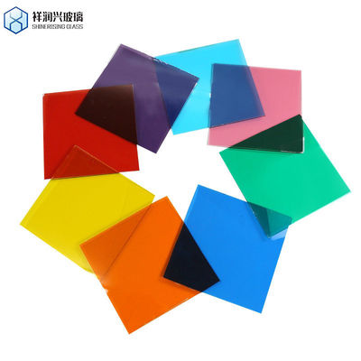 浮遊ガラス 12mm 半ガラス オフィス パーティション カラー 層状 ガラス 凍結 ガラス シート