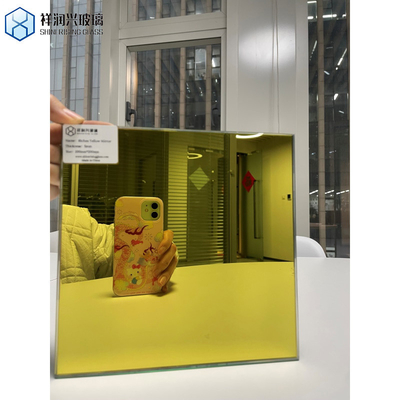 色の染色したピンク色鏡 ガラス 銀で覆われた反射鏡 需要が高い市場