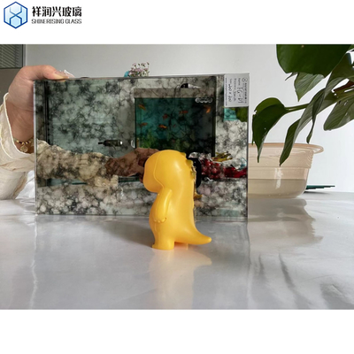 テクニック アンティーク 浴室 銀 の 装飾 鏡 の グラス 板