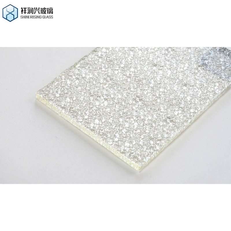 4mm 5mm 6mm 明るい色紋ガラス/織物紋ガラス 平面に磨いた縁作業
